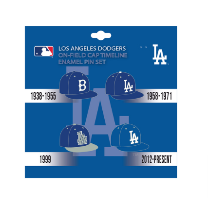 Los Angeles Dodgers Timeline Enamel Lapel Pin Set - THE 4TH QUARTER