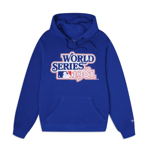 Los Angeles Dodgers Mens Sweatshirt New Era 1981 World Series Hoodie Blue