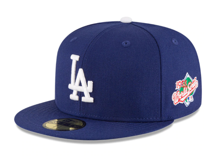Los Angeles Dodgers Fitted New Era 59Fifty 1988 World Series Grey UV Hat Cap - THE 4TH QUARTER