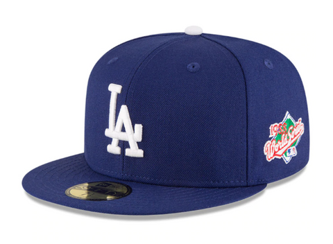 Los Angeles Dodgers Fitted New Era 59Fifty 1988 World Series Grey UV Hat Cap