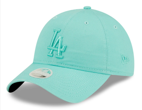 Los Angeles Dodgers Strapback New Era 9Twenty Womens Adjustable Turquoise Cap Hat