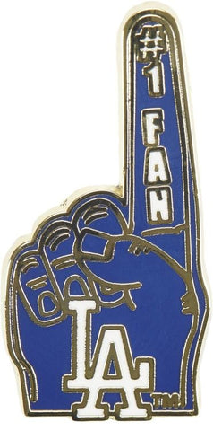 Los Angeles Dodgers Lapel Pin #1 Fan Foam Finder - THE 4TH QUARTER