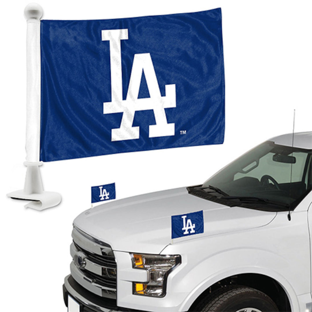 Los Angeles Dodgers Auto Ambassador Flag Set - THE 4TH QUARTER