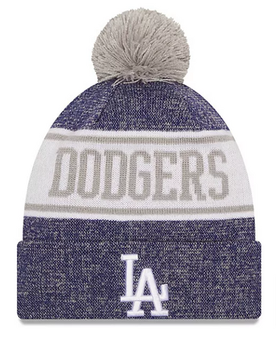 Los Angeles Dodgers Beanie New Era Banner Heather Knit Hat