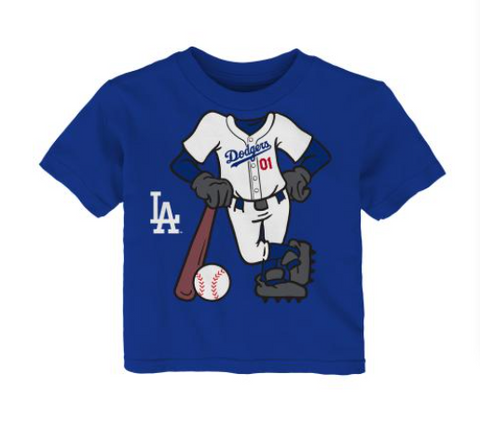 Los Angeles Dodgers Toddler Tee (2T-4T) "I'm the Batter" T-Shirt Blue