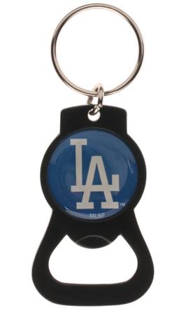 Los Angeles Dodgers Keychain Bottle Opener Key Ring Black