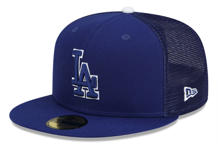 Los Angeles Dodgers Fitted New Era 59Fifty Batting Practice Mesh Cap Hat - THE 4TH QUARTER