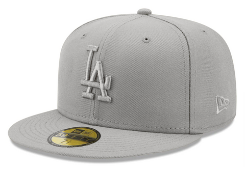 Los Angeles Dodgers Fitted New Era 59FIFTY Color Pack Grey Cap Hat