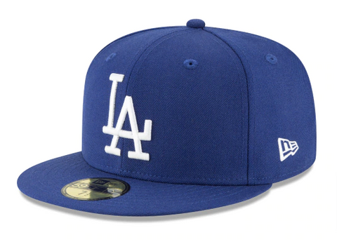 Los Angeles Dodgers Fitted New Era 59Fifty 1958 Cooperstown Logo Cap Hat Grey Bottom