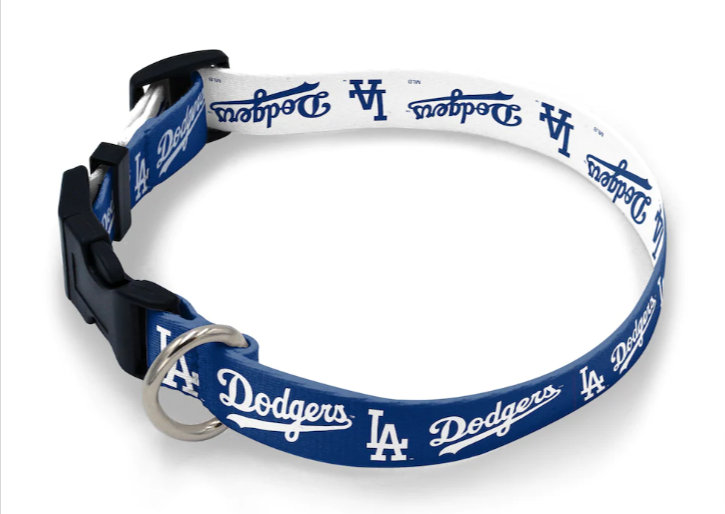 Los Angeles Dodgers WinCraft Medium Adjustable Pet Collar - THE 4TH QUARTER