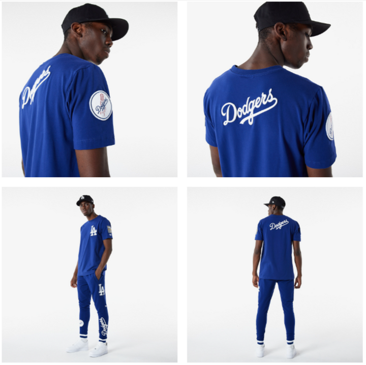 Los Angeles Dodgers Mens T-Shirt New Era Elite Dark Royal Blue Tee - THE 4TH QUARTER