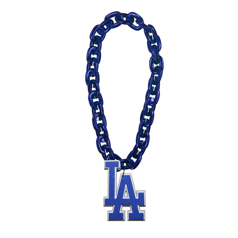 Los Angeles Dodgers Fan Big Chain 3D Foam Blue Necklace