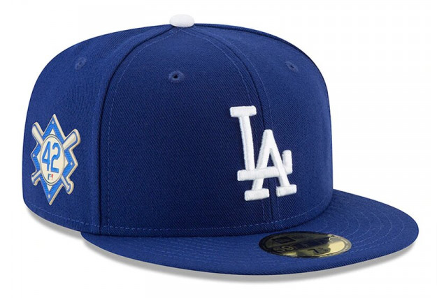 Los Angeles Dodgers Fitted New Era 59Fifty On Field Jackie Robinson Cap Hat - THE 4TH QUARTER