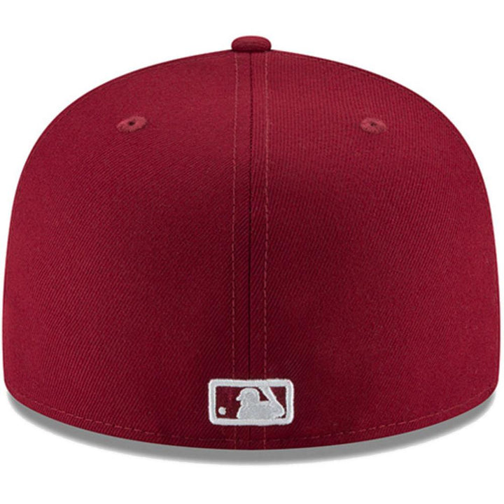 Los Angeles Dodgers Fitted New Era 59Fifty White Logo Cap Hat Burgundy Grey UV - THE 4TH QUARTER