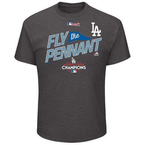 Los Angeles Dodgers Mens T-Shirt 2017 National League Champions Locker Room