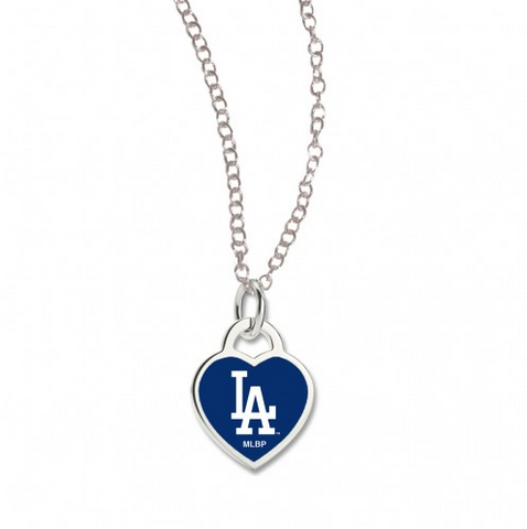 Los Angeles Dodgers 3D Heart Necklace