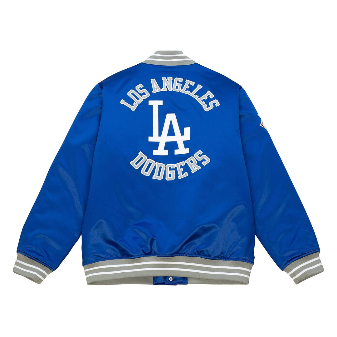 Los Angeles Dodgers Mens Mitchell & Ness Heavyweight Satin Jacket - THE 4TH QUARTER