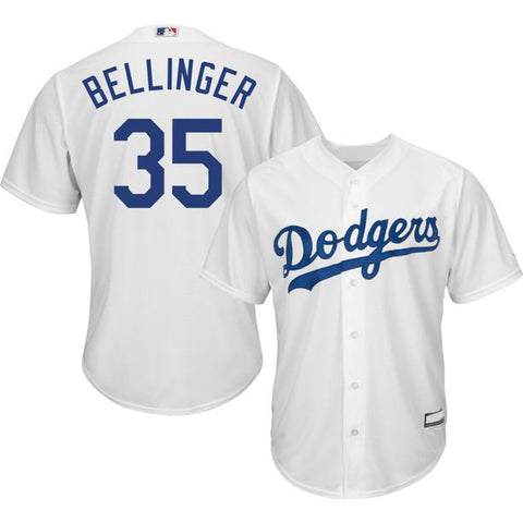 Los Angeles Dodgers Kids (4-7) Jersey #35 Cody Bellinger Outerstuff Replica Cool Base Jersey White