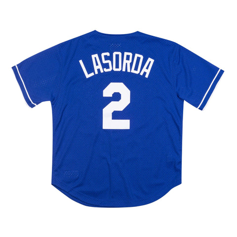 Los Angeles Dodgers Mens Jersey Lasorda #2 Mitchell & Ness Cooperstown –  THE 4TH QUARTER