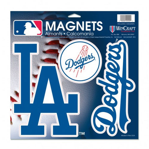 Los Angeles Dodgers Vinyl Magnet 3 Piece Set
