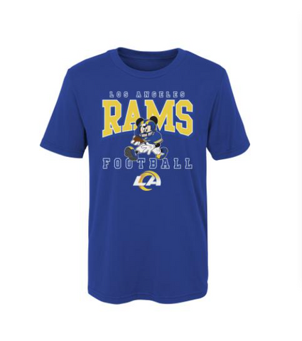 Los Angeles Rams Kids T-Shirt (4-7) Mickey The Drive Blue Tee
