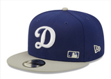 Los Angeles Dodgers Snapback 9FIFTY D Logo League Flawless Royal Grey Hat Cap