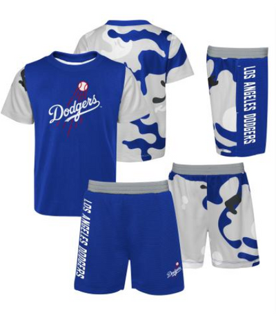 Los Angeles Dodgers Kids (4-7) Pinch Hitter T-Shirt & Shorts 2 Piece Set