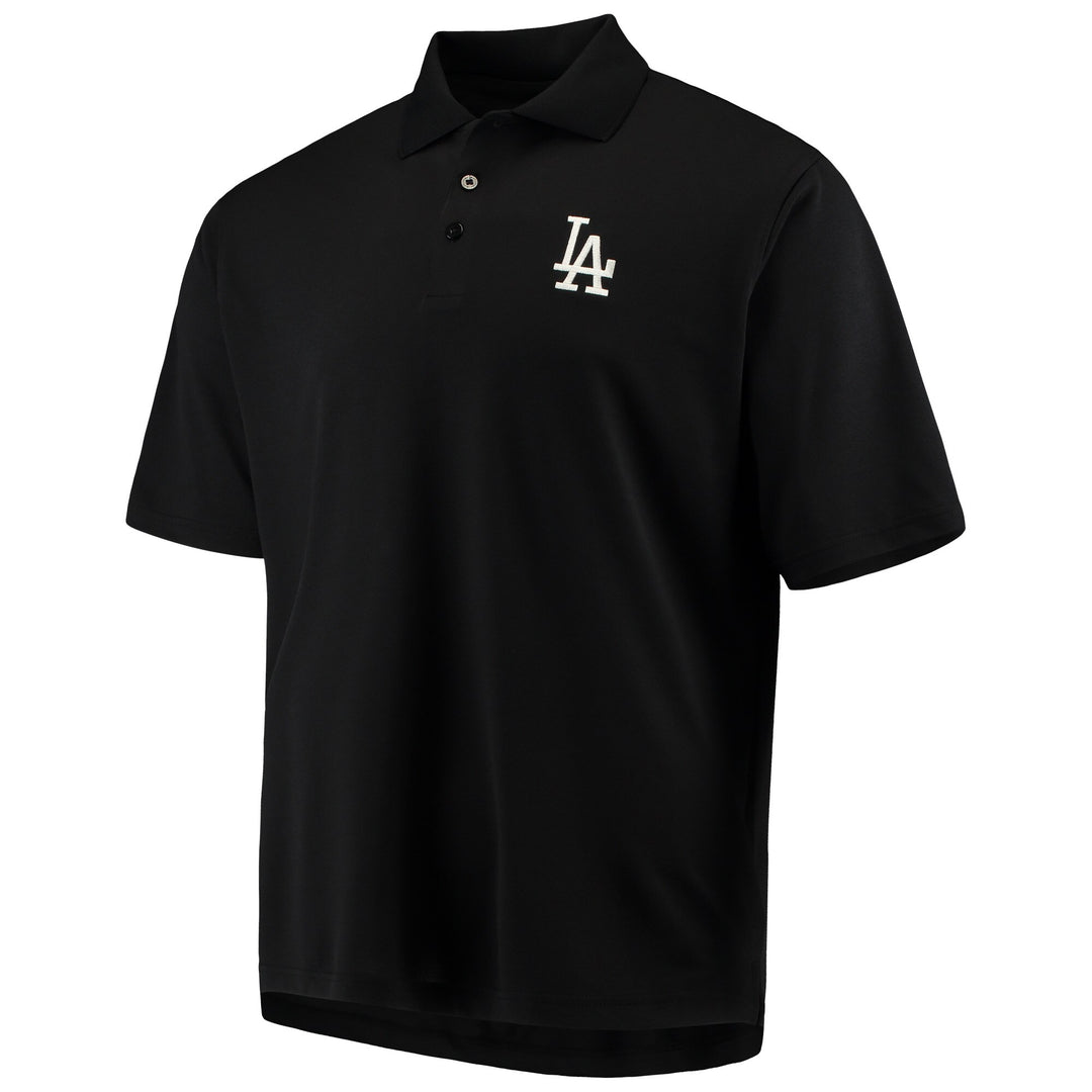 Los Angeles Dodgers Mens Antigua Tribute Polo Black - THE 4TH QUARTER