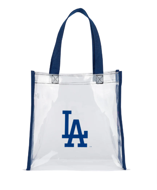 Los Angeles Dodgers Clear Blue Trim Stadium Tote Bag Blue - THE 4TH QUARTER
