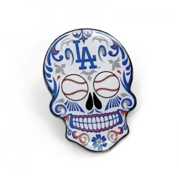 Los Angeles Dodgers Sugar Skull Day of the Dead Lapel Pin