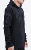Los Angeles Dodgers Mens Sweatshirt Pro Standard Triple Black Logo Hoodie