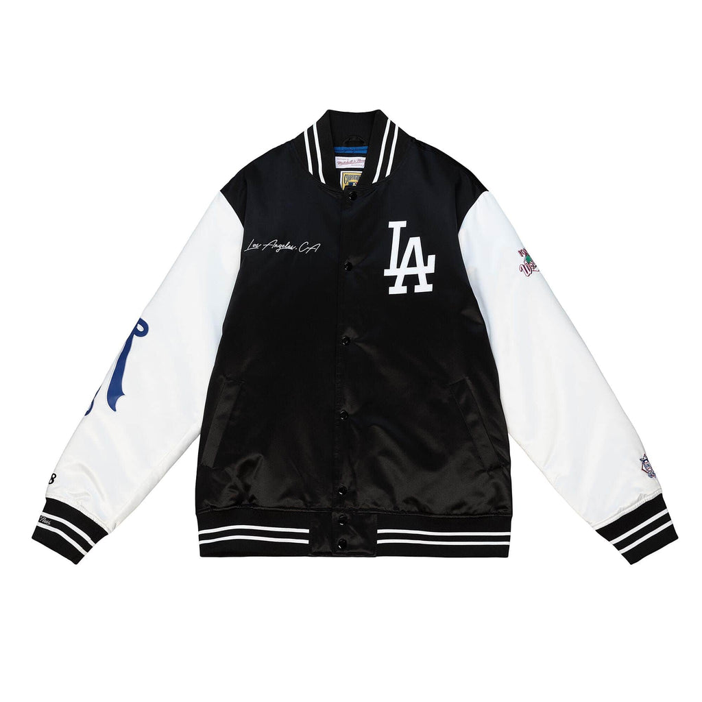 Los Angeles Dodgers Mens Mitchell & Ness Origins Varsity Satin