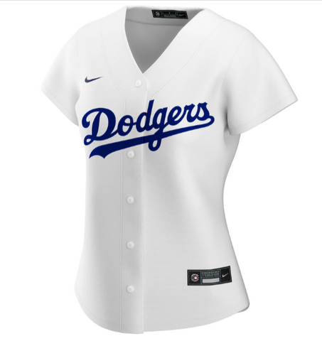 Los Angeles Dodgers Womens Jersey White Home Replica
