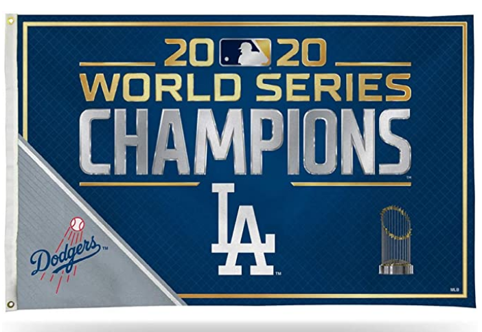 Los Angeles Dodgers Bar Home Decor 3X5' Flag 2020 World Series Champions - THE 4TH QUARTER