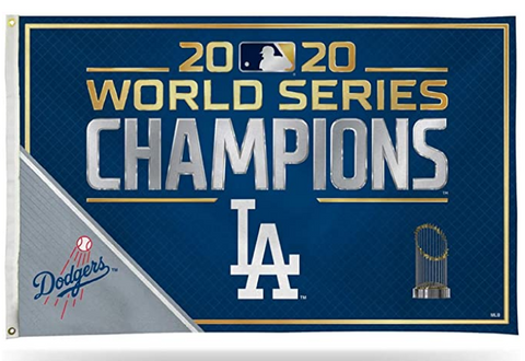 Los Angeles Dodgers Bar Home Decor 3X5' Flag 2020 World Series Champions