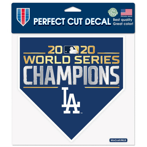 Los Angeles Dodgers 2020 World Series Champions Perfect Cut Color Decal 8" x 8"