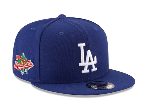 Dodgers Snapback New Era 9FIFTY 1988 WS Blue Hat Cap Grey UV