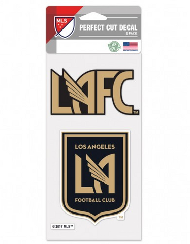 Los Angeles FC 4x4 Perfect Cut Decal 2 Pack
