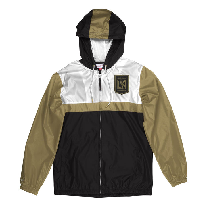 Los Angeles FC Mens Mitchell &amp; Ness Margin Of Victory Windbreaker Jacket Black - THE 4TH QUARTER