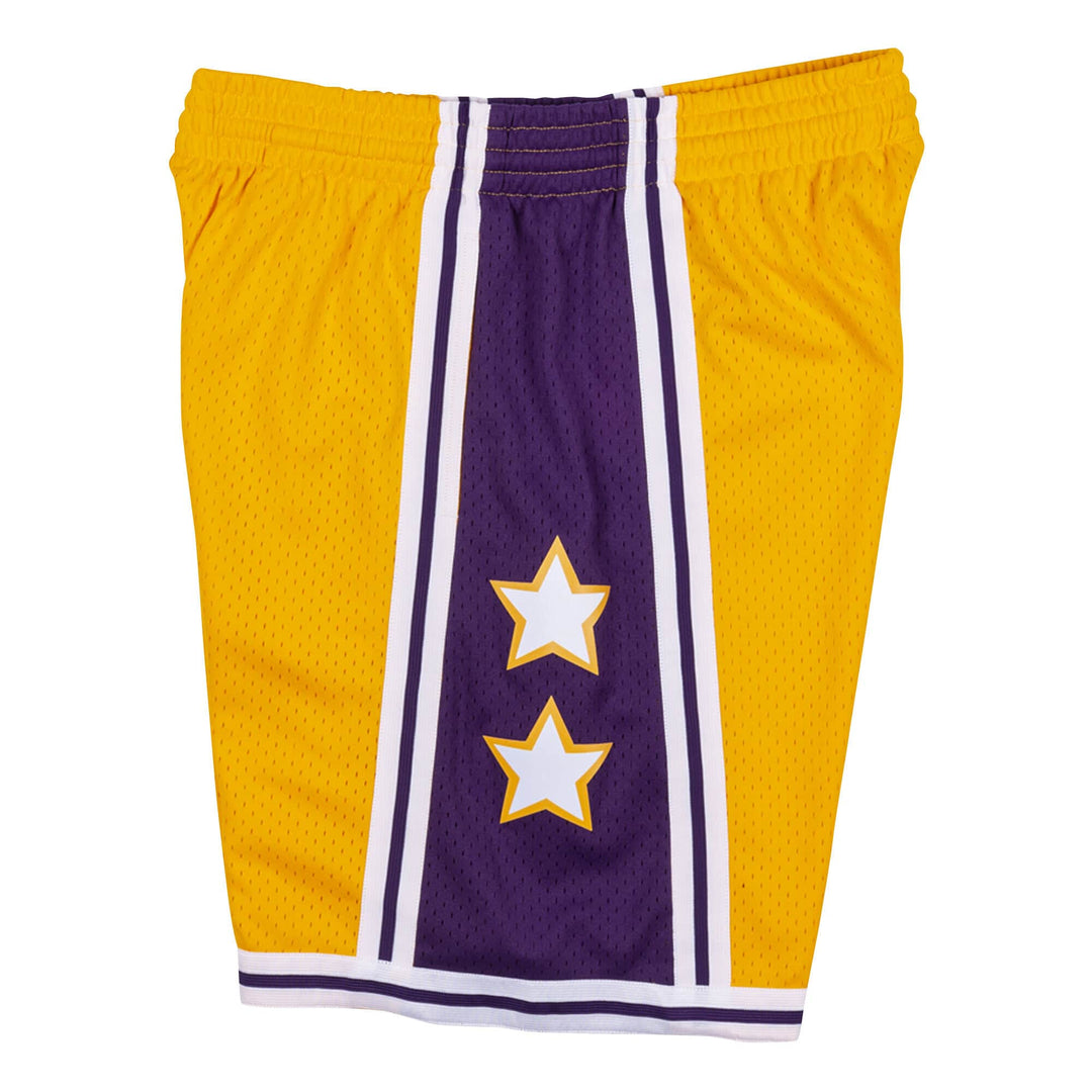Los Angeles Lakers Mens Mitchell &amp; Ness Swingman 1972 All-Star West Shorts Yellow - THE 4TH QUARTER