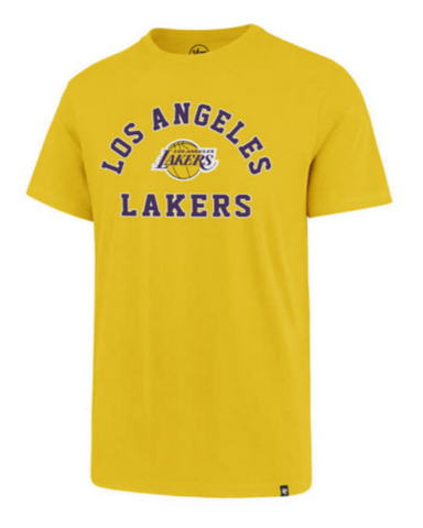 Los Angeles Lakers Mens T-Shirt 47 Brand Arch Rival Tee Yelow