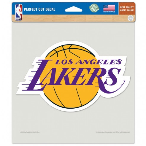 Los Angeles Lakers Perfect Cut Decal 8" X 8"in Logo - THE 4TH QUARTER
