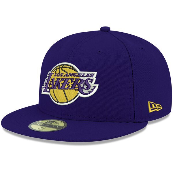 Los Angeles Lakers Fitted New Era 59Fifty Official Purple Cap Hat - THE 4TH QUARTER