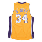 Los Angeles Lakers Mens Jersey Mitchell & Ness 1999 #34 Shaquille O'Neal Swingman