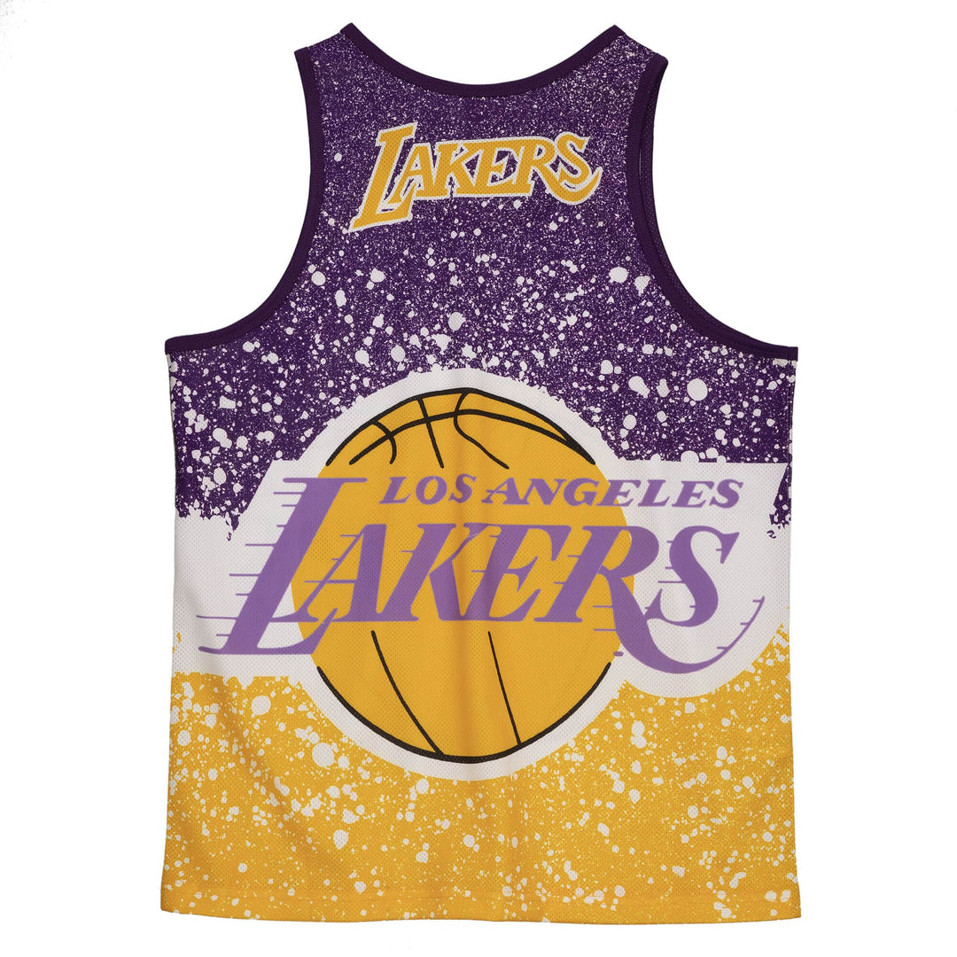 Los Angeles Lakers Mens Mitchell &amp; Ness Jumbotron Sublimated Tank - THE 4TH QUARTER