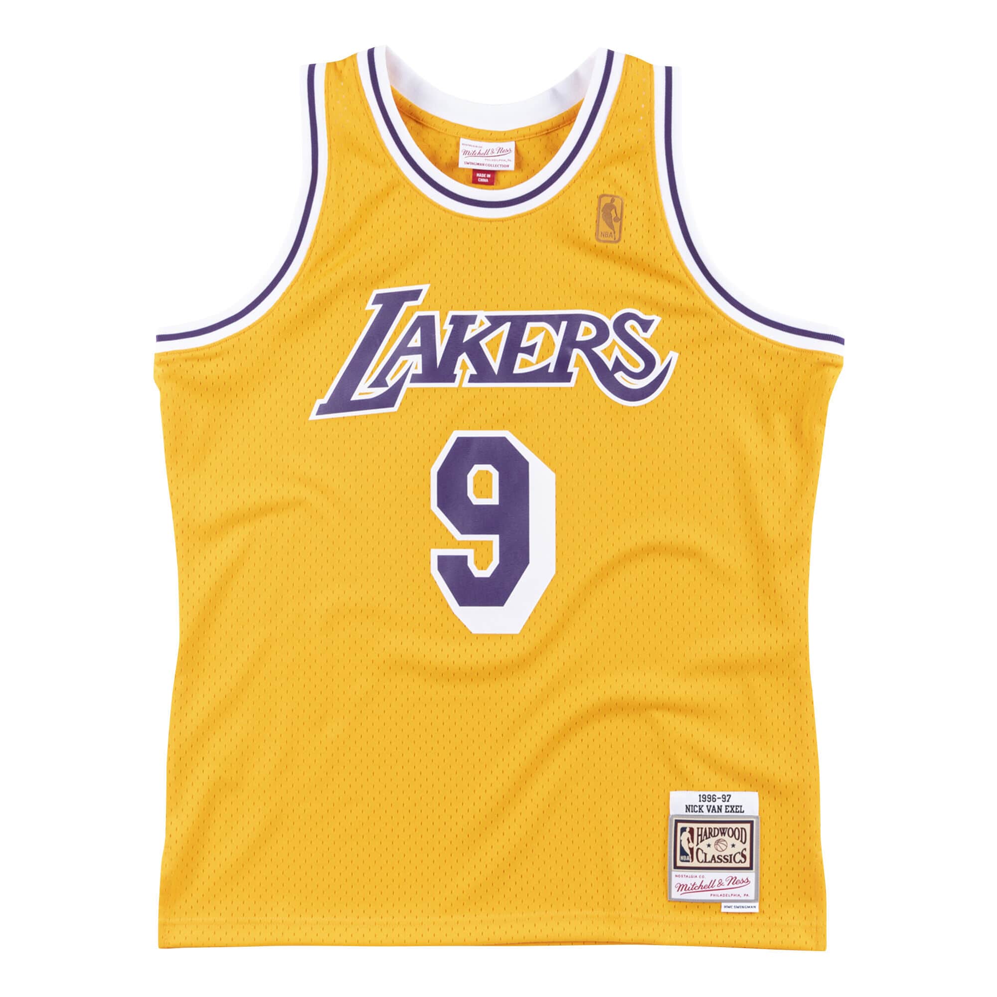 Los Angeles Lakers Mens Jersey Mitchell & Ness 1996-97 # 9 Nick