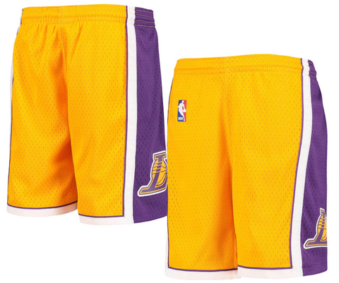 Los Angeles Lakers Youth Jersey Mitchell & Ness Swingman Shorts