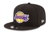 Los Angeles Lakers Snapback New Era Basic Cap Hat Black - THE 4TH QUARTER