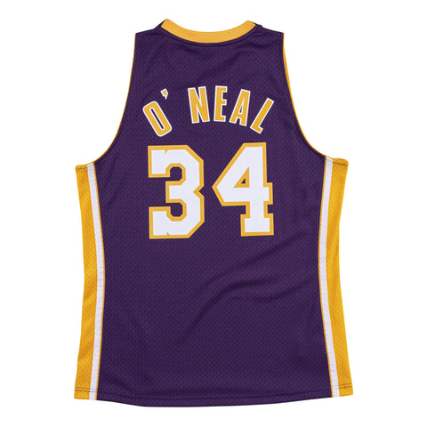 Mitchell & Ness Los Angeles Lakers Shaquille O'Neal #34 Galaxy Swingman Jersey Purple