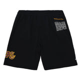 Los Angeles Lakers Mens Mitchell & Ness Origin Fleece Shorts Black